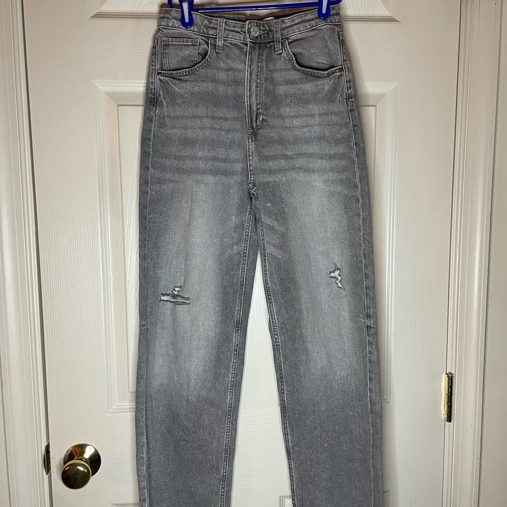 H&M High Rise Gray Girl’s Jeans